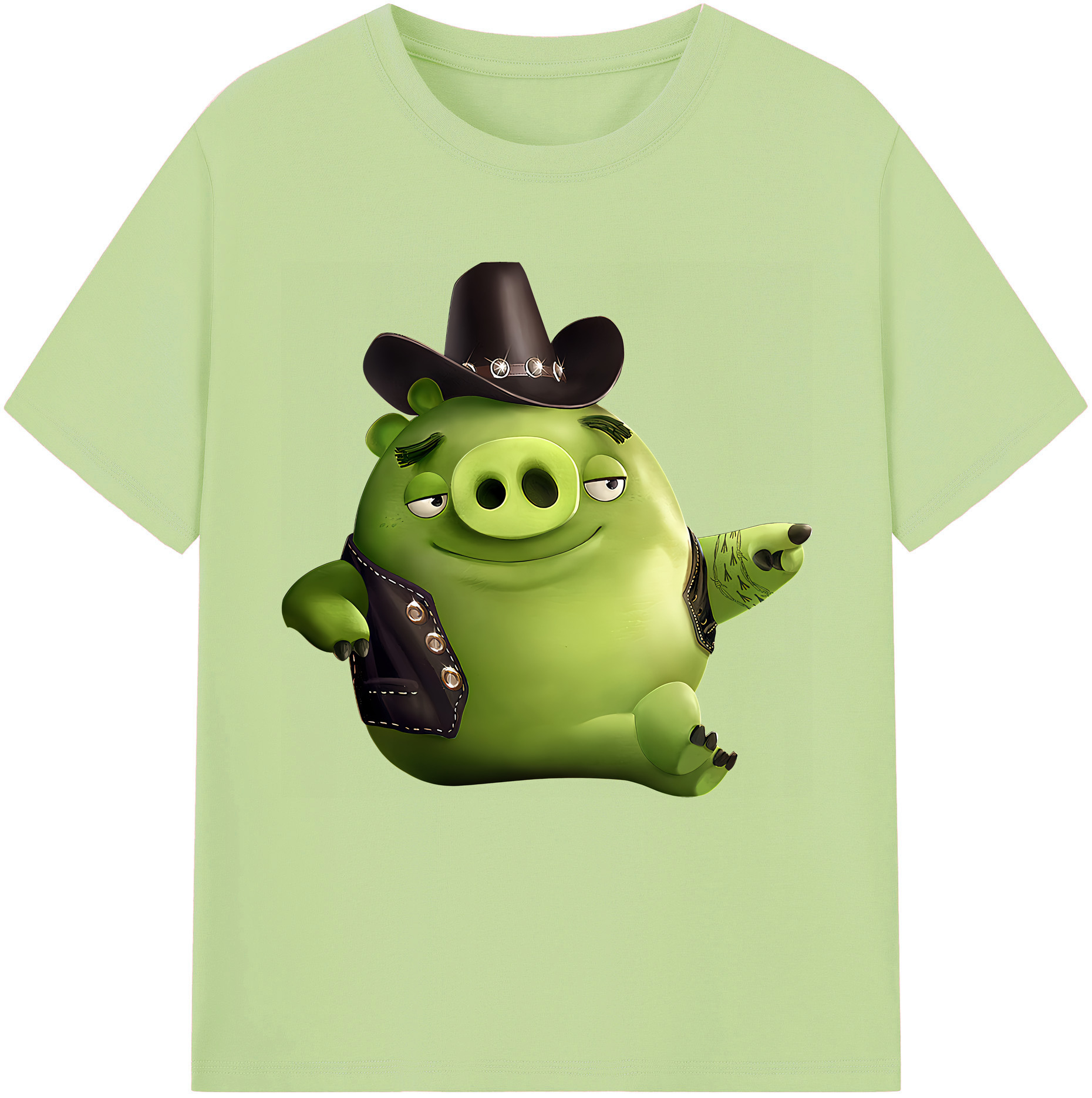 （画像用） Angry Birds アングリーバード 綿100％半袖Tシャツ（フロントプリント）